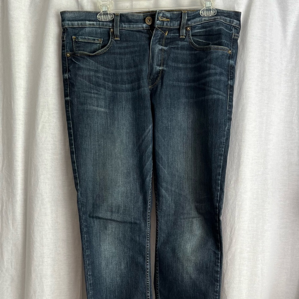 mens dark wash straight leg jeans